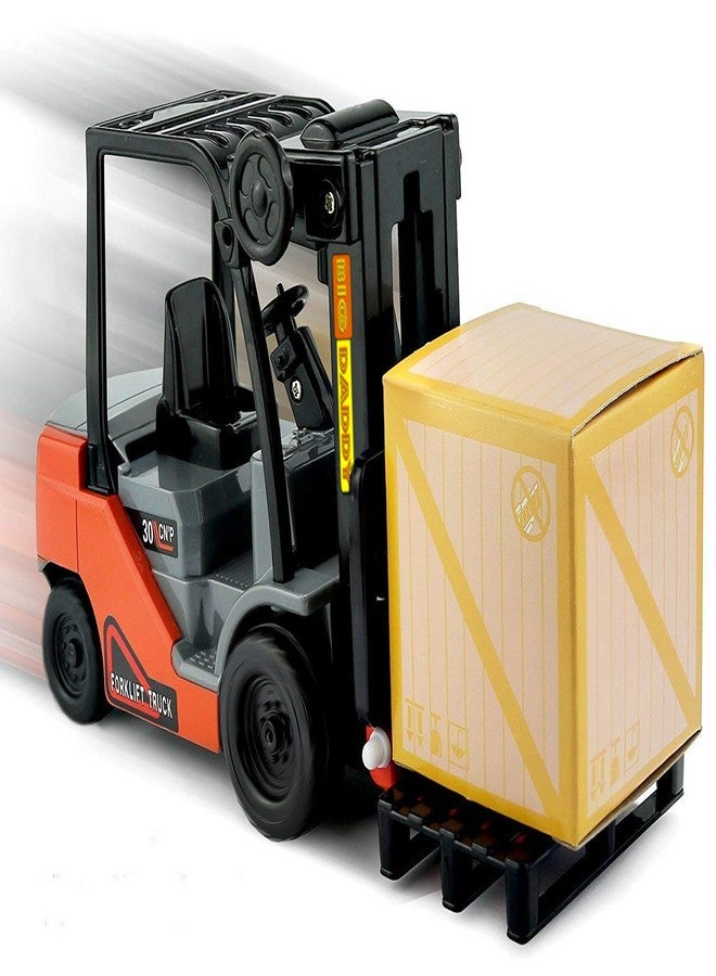 Big Daddy Trucks Combo: Friction-Powered Forklift & Pickup Truck with Extendable Loader and Cargo Boxes - Image 3